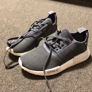 Adidas NMD dark purple tennis shoe sneakers